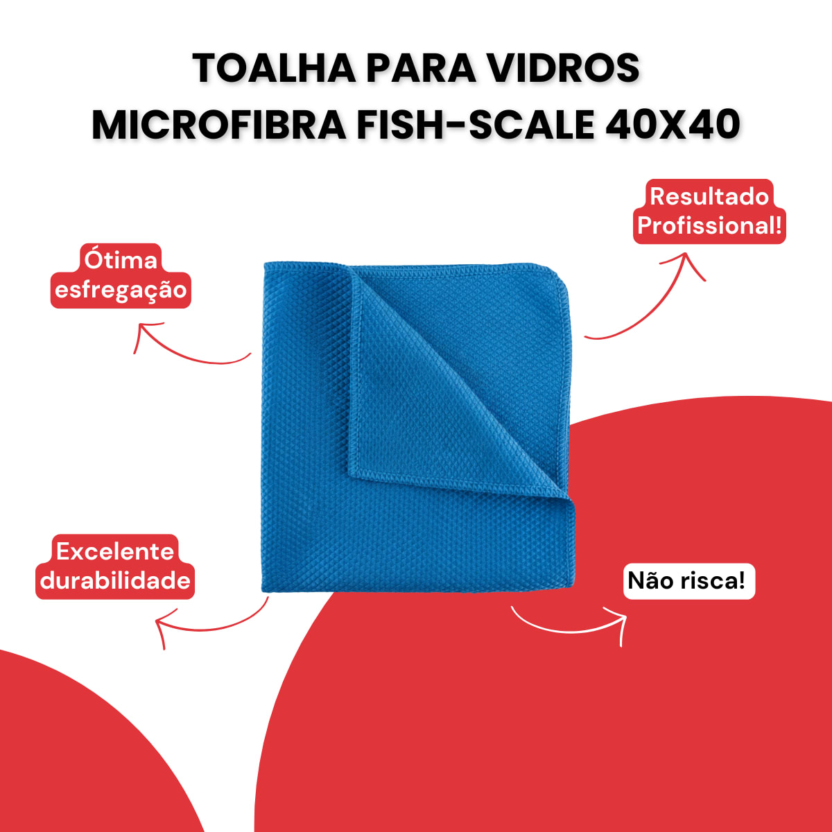 Toalha Escamada para Vidros 300gsm - benefícios
